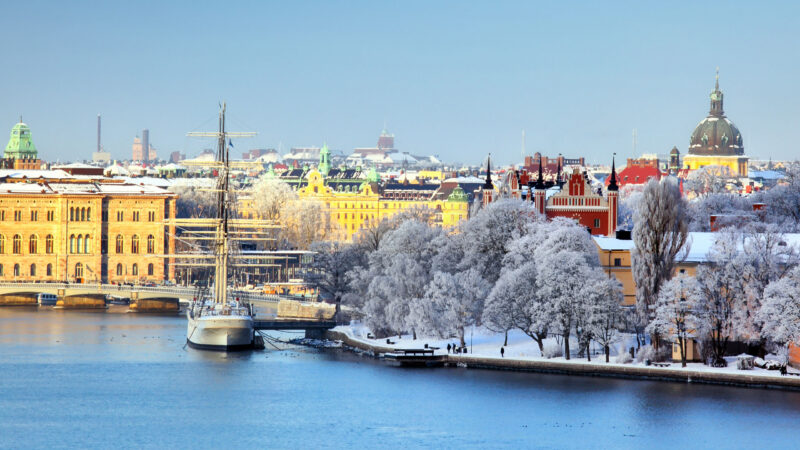 Stockholm City at winter