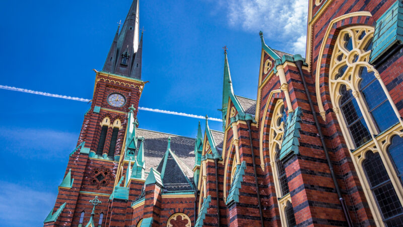 May 2016 – visited Gothenburg and the Oscar Fredrik Church.