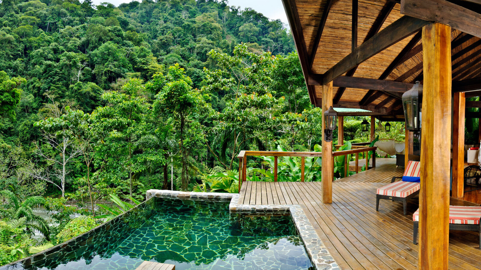 Pool at Pacuare Lodge Costa Rica