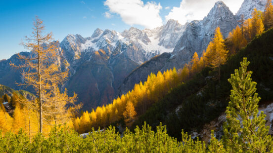 Rocky mountains in Triglav national park, Slovenia
