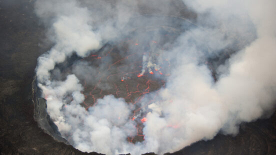 View into the heart of earth, Nyiragongo volcano, DRC