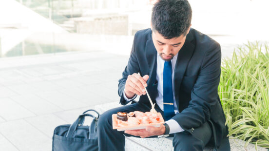 japanese-bento-box-sushi-outdoors
