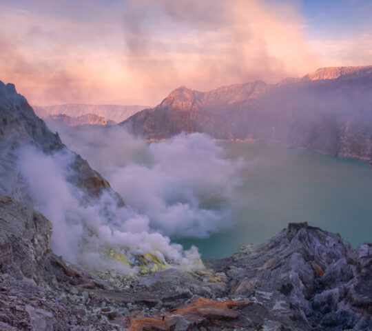 See Mount Ijen at sunrise