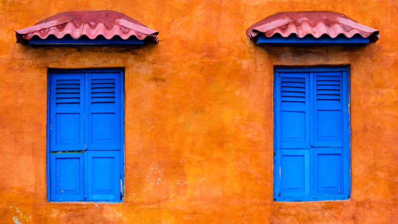 Colorful buildings in Cartagena