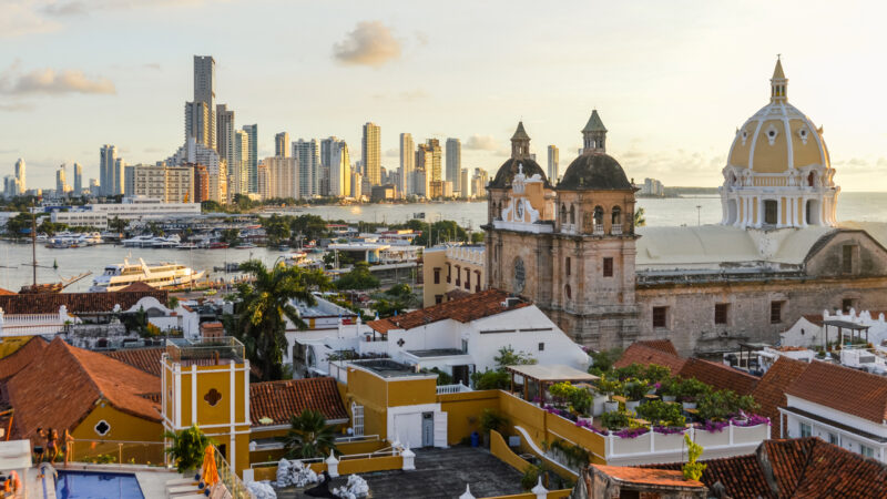 Sunset in Cartagena, Colombia
