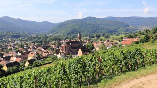 The wine village of Wihr-au-Val in the Munster valley