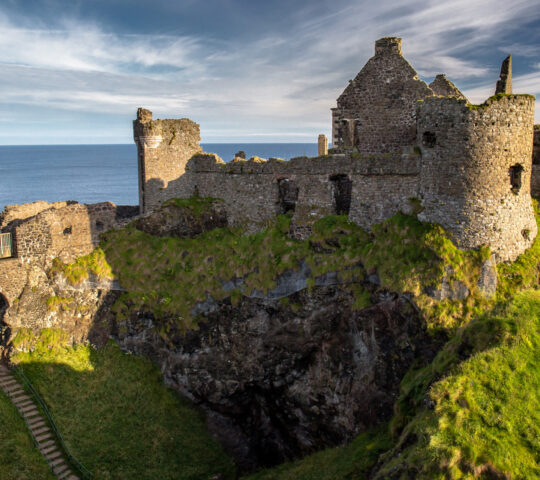 The ruins of Dunluce Castle