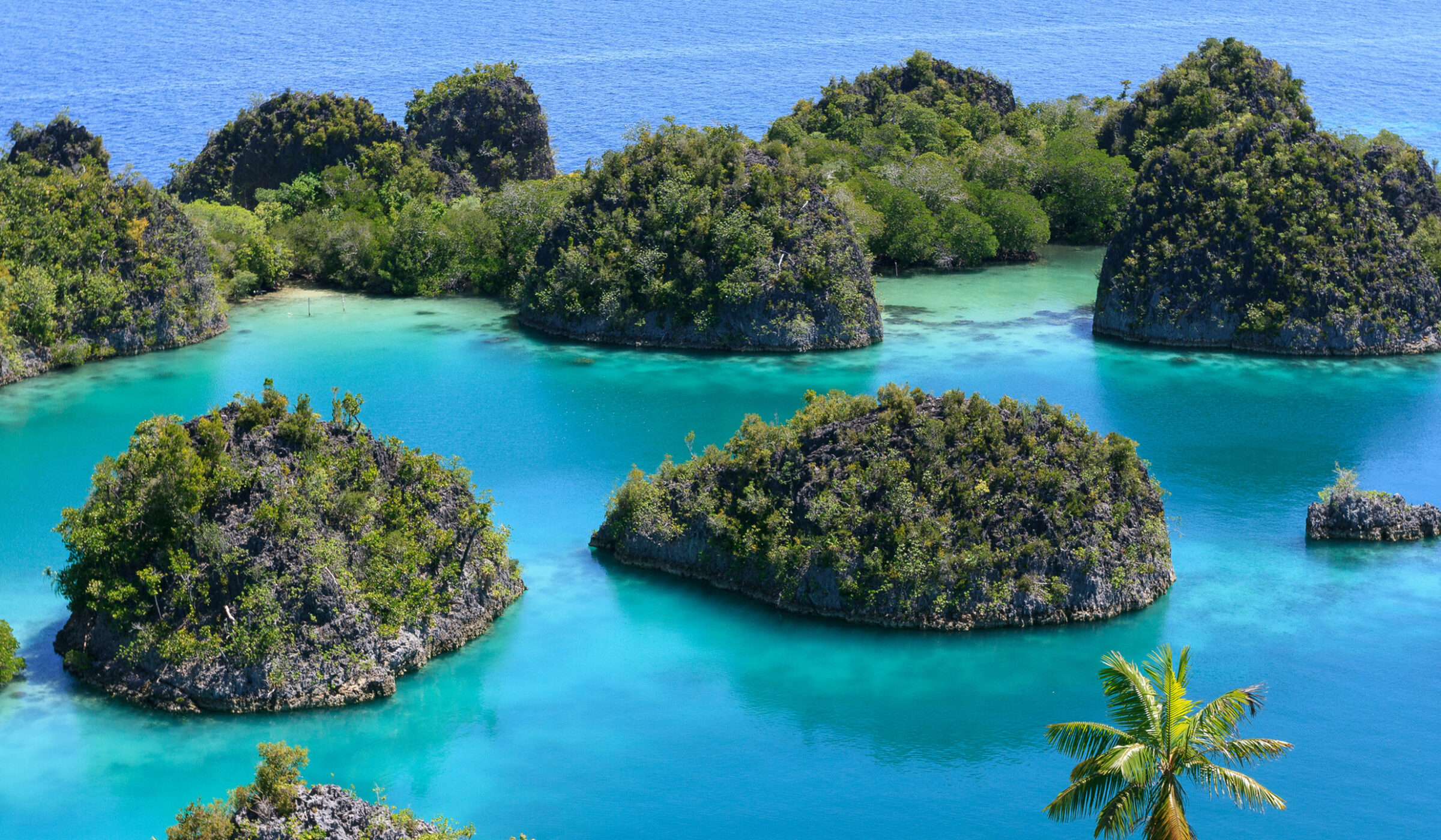 Rock Islands and Lagoon in Raja Ampat, Indonesia