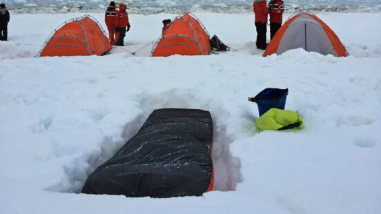 Camping in Antarctica