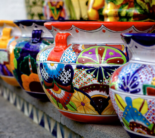 Talavera pottery in Puebla