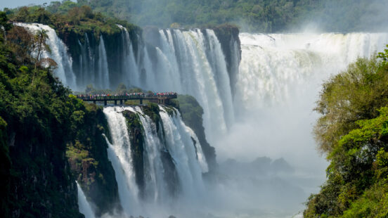 Iguassu Falls at their most impressive in Argentina