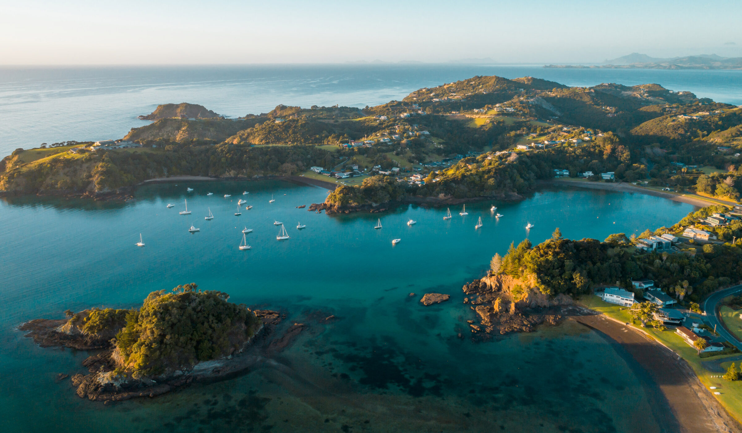 Early morning sunrise over Tutukaka Coast, Northland, New Zealand.