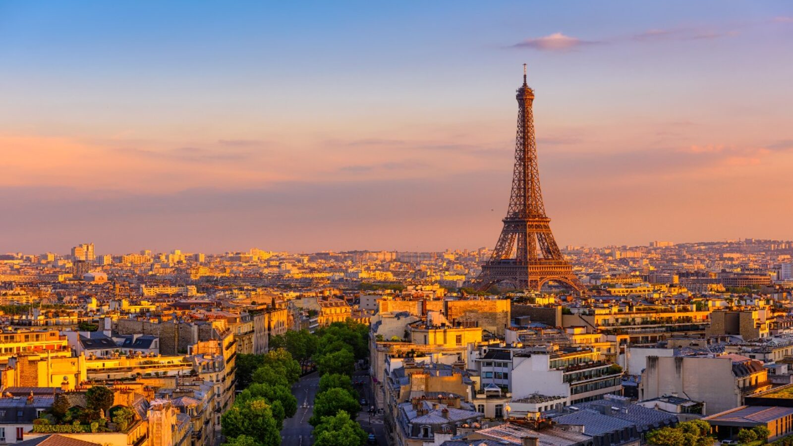 Luxury Grand Tours of Europe - Eiffel Tower, Paris at sunset