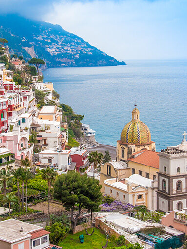 Luxury Italy Tours - Positano, Amalfi Coast Ariel view