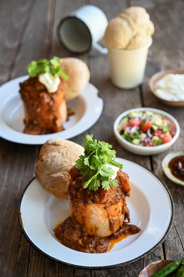 Luxury South African Safaris and Tours - bunny chow, traditional South African food