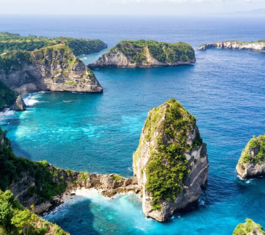 Views over the Nusa Islands