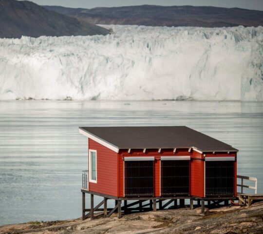 Overlooking the Eqi Glacier