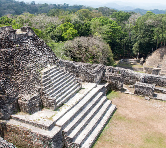 The Mayan ruins at Caracol