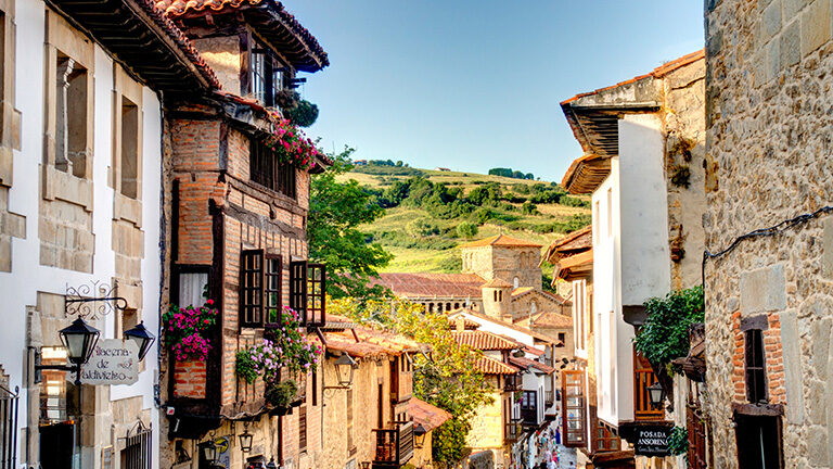 Cantabria general pics Santillana del Mar, Cantabria, Spain architecture, old, house, building, street, europe, city, italy, town, ancient, spain, sky, travel, stone, village, landscape, view, urban, medieval, blue, houses, tourism, castle, history, historic, santillana, mar, del, church, cantabria, santa, collegiate, juliana, people, streets, Roof Cantabria general pics