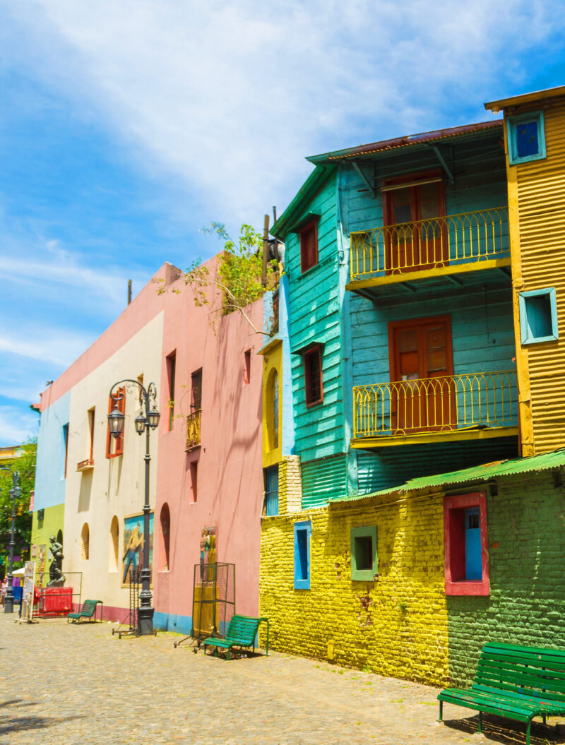 Jacada Buenos Aires - colourful buildings line a street