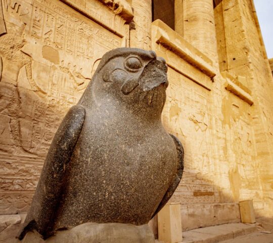 Up close at the temple of Edfu