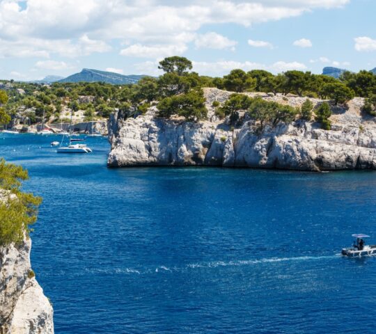 Exploring the Calanques by boat