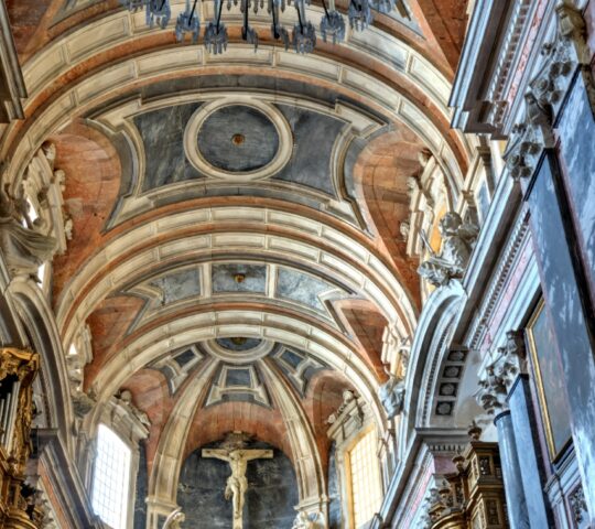 The interior of the Church of St. Francis in Evora