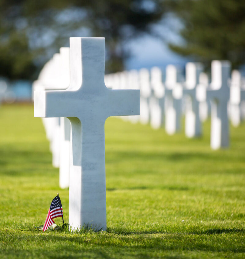 American War Cemetery at Omaha Beach, Colleville-sur-Mer, Normandy, France