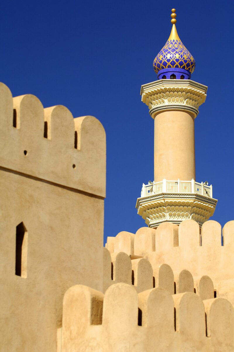 Sultanat d’Oman fort de Nizwa et minaret