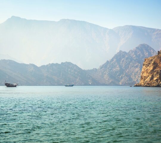 Views sailing in Oman