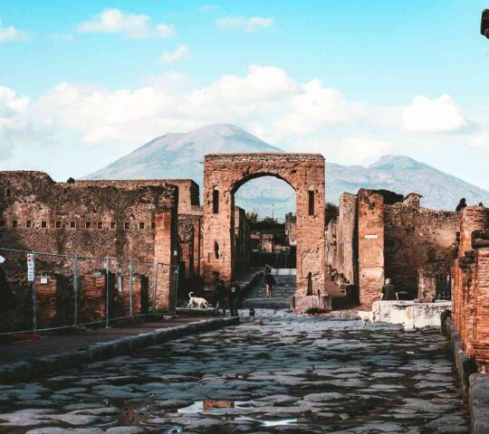 Ancient streets in Pompeii