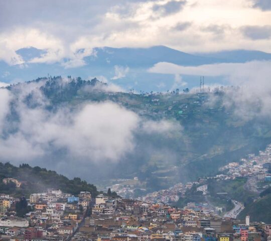 Quito shrouded in cloud