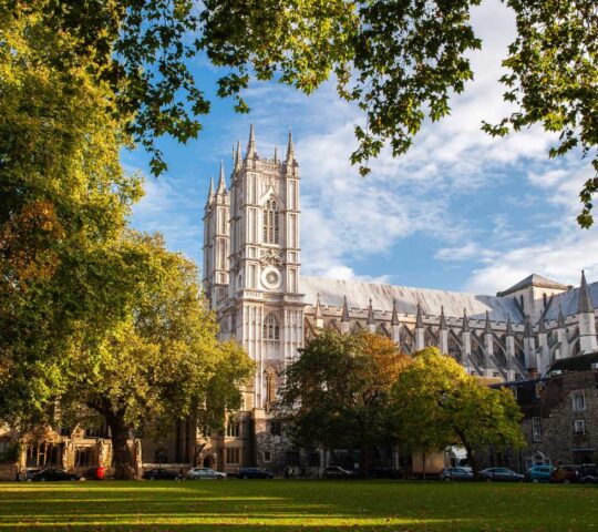 Westminster Abbey in autumn
