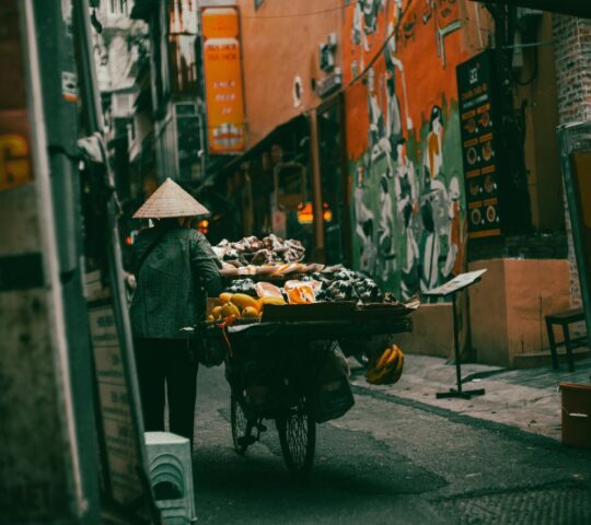 Street food vendor in Hanoi