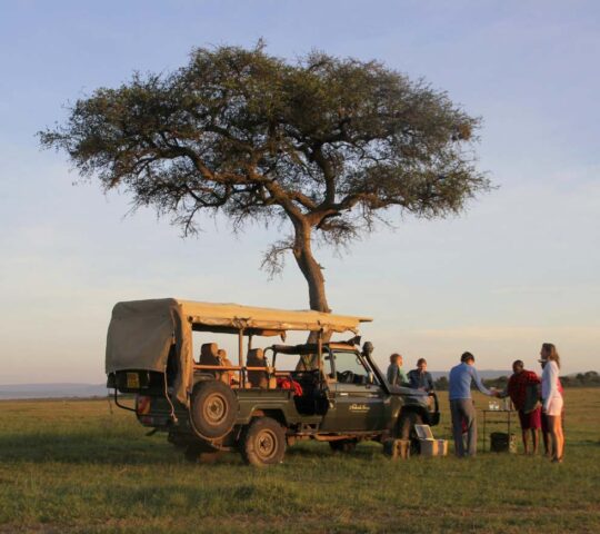 Sundowners at Naibosho camp
