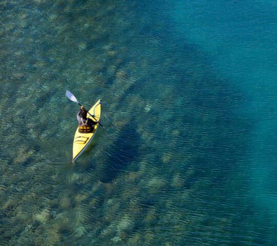 Kayaking on the lakes around Bariloche