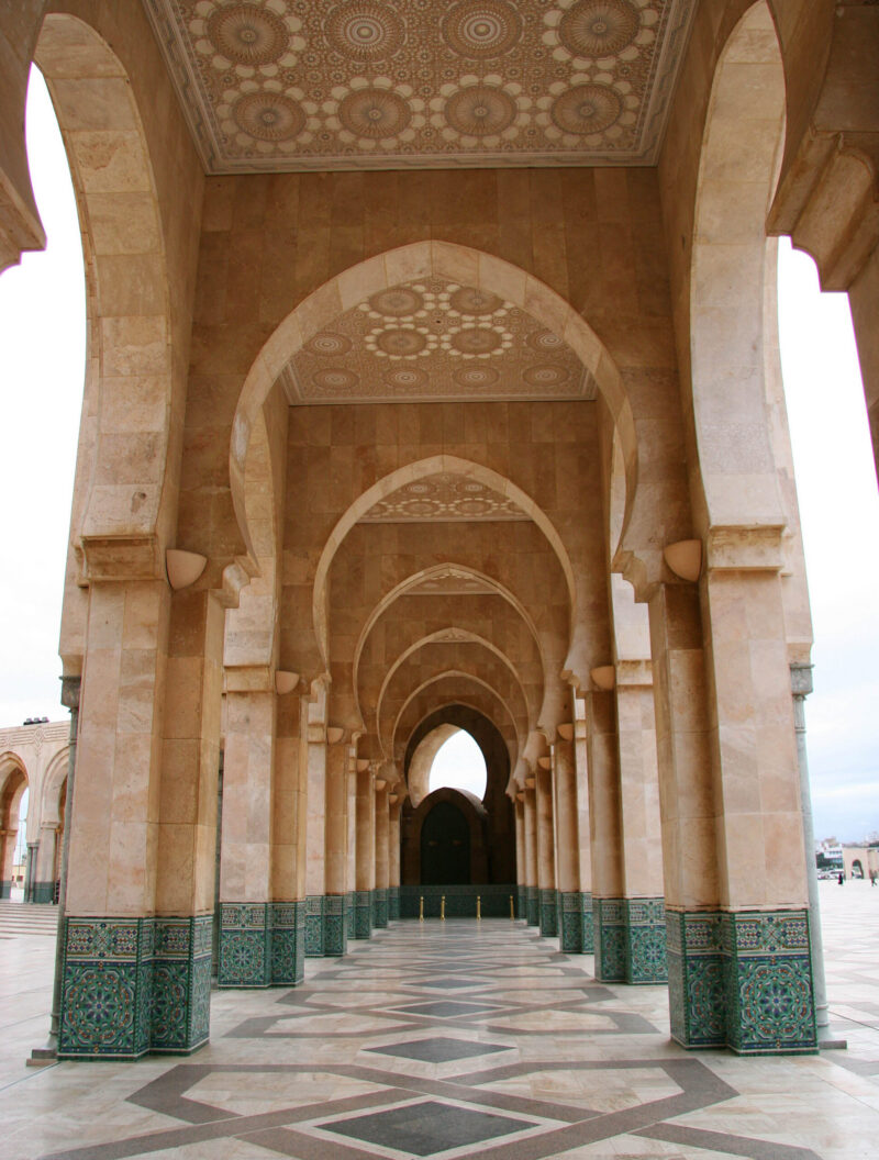 King Hussan II Mosque archways