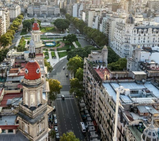 Looking out over Buenos Aires