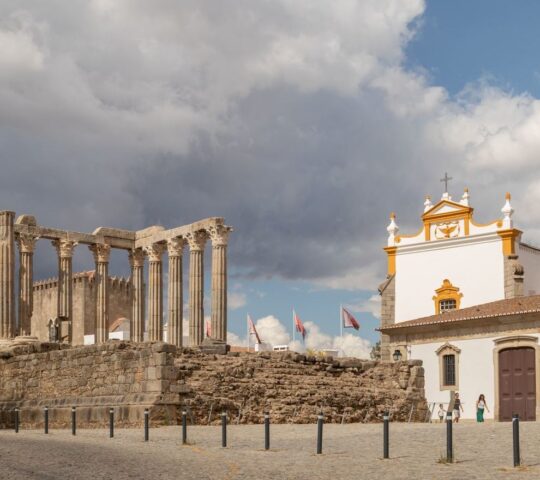 Exploring 2000-year-old ruins in Evora
