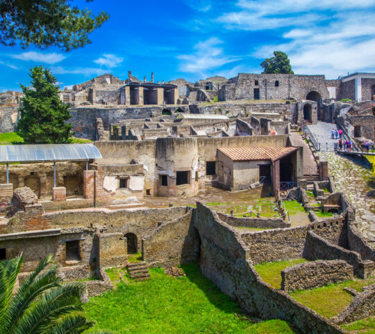 The ruins of Pompeii