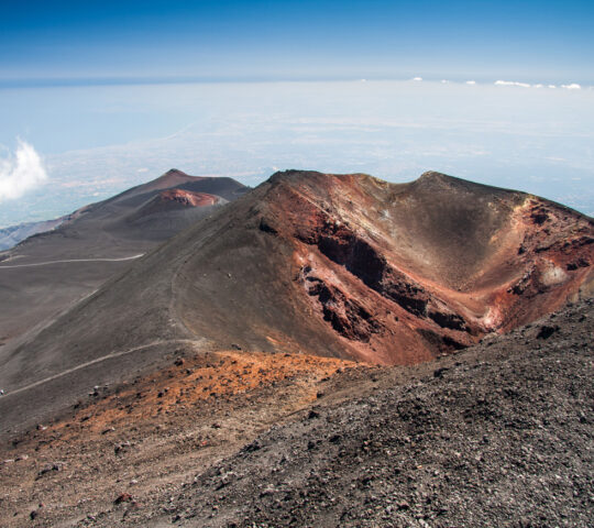 Volcanic landscape at Mount Etna