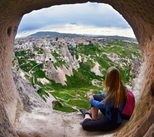The view over Cappadocia