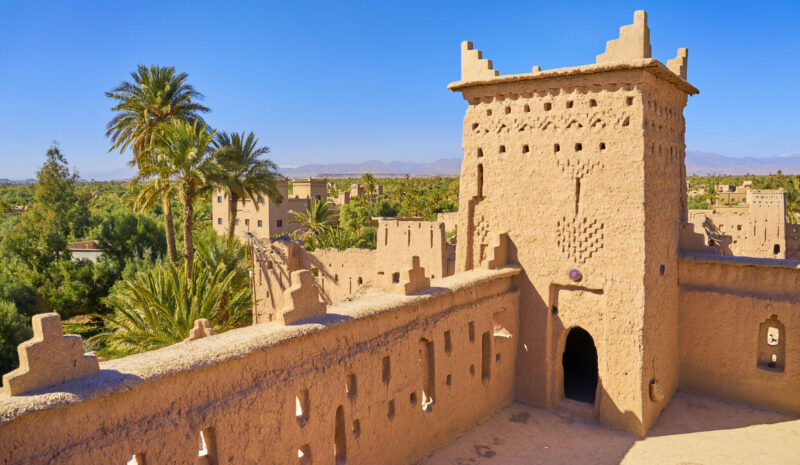 Kasbah Amahidil in Skoura Oasis, Ouarzazate district, Morocco