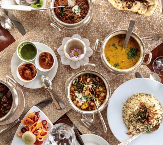 A delicious feast at the Taj Lake Palace