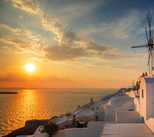 Sunset in Santorini