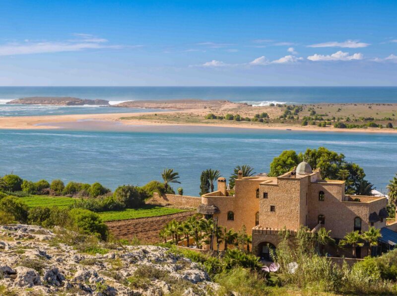 Laguna Oualidia on the Atlantic coast near Safi, Morocco