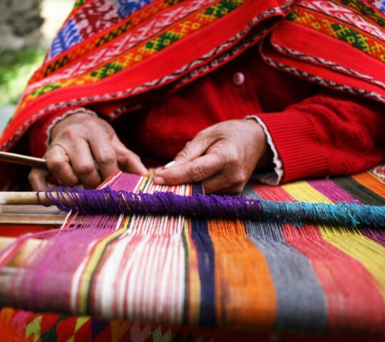 Textile weaving in the Sacred Valley
