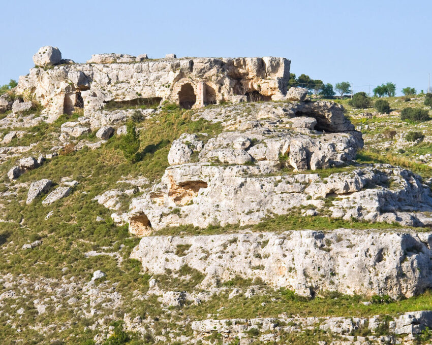 Hiking in the gorges of Matera