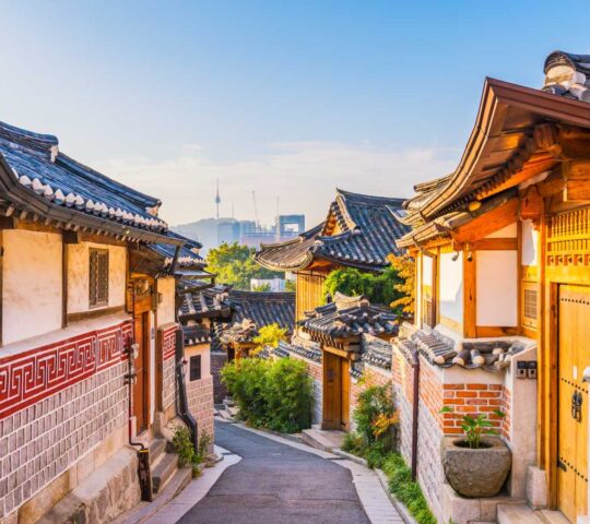 The traditional houses of Bukchon Hanok Village