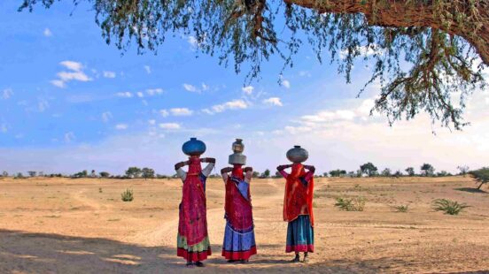 india, thar desert near jaisalmer: